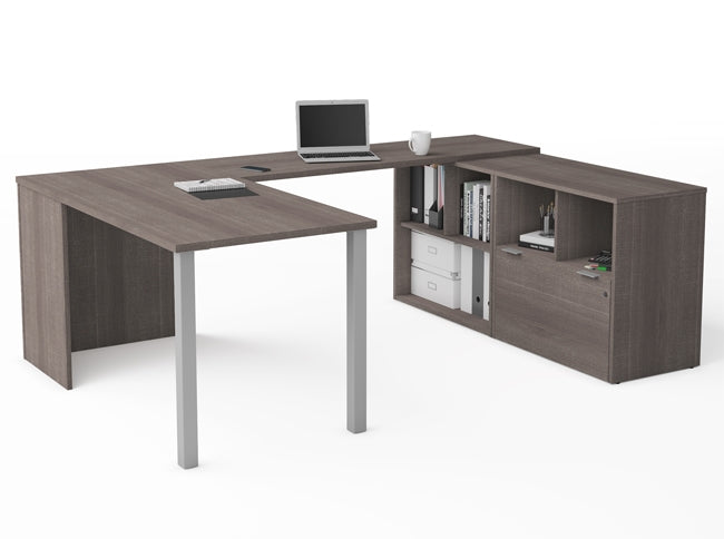 160862 U-Shaped Desk w/File Drawer, i3 Plus Collection, i3 Plus Collection