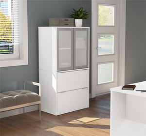 160870 Lateral File with Storage Cabinet, i3 Plus Collection