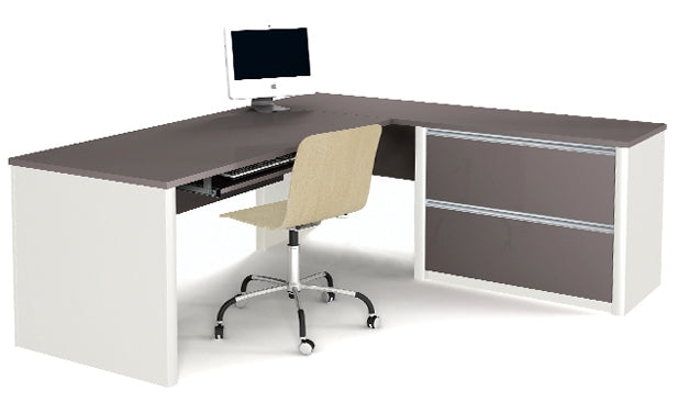 93862 - Connexion  L-shaped Desk with Lateral File