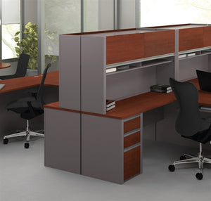 93862 Connexion  L-shaped Desk with Lateral File by Bestar
