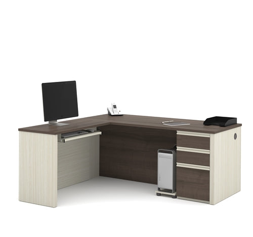 BS99860 - 99860 Prestige L-Shaped Desk w/One Pedestal by Bestar
