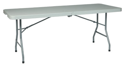 BT5FQW 5’ Resin Multi Purpose Center Fold Table with Wheels