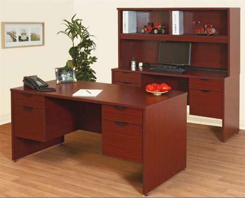 CA200SET-2 Economy Double Pedestal Desk & Credenza / Office Desk