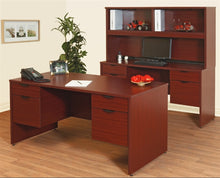 Load image into Gallery viewer, Economy Desk, Credenza &amp; Hutch by Candex
