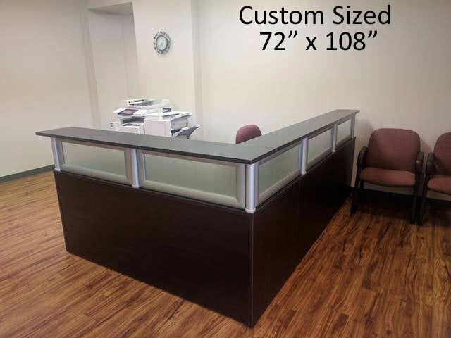 CA238R Deluxe Series L Shape Reception Desk