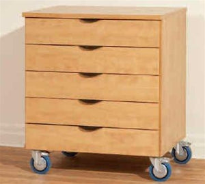 CA352 Deluxe Wood Heavy-Duty Mobile Multi Drawer Storage Cabinet