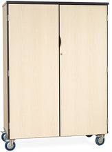 Load image into Gallery viewer, CA375 Deluxe Wood Heavy-Duty Mobile Storage/Wardrobe Cabinet
