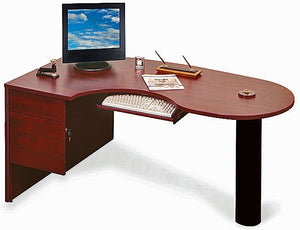 Economy Series Peninsula Curve Desk  by Candex
