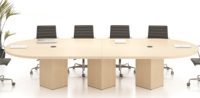 CA60144BCL Deluxe 12' Conference Table w/Cube Bases