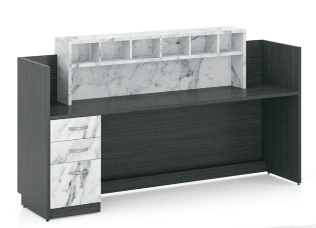 CA679 Deluxe Series Reception Desk w/Decorative Panel