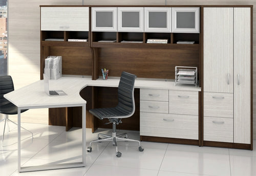 CAN3258M Deluxe New Yorker Executive 'L' Desk Office Suite