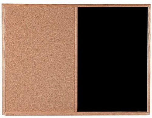 CO2436 - Economy Wood Frame Combination Cork/Chalkboard by Aarco