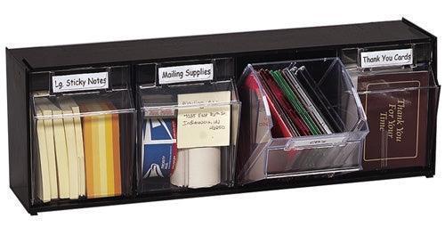 20403OP - Interlocking Tilt Bin™-4 Bin Unit by Deflecto (6 Pack)