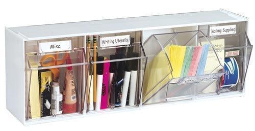 20403OP - Interlocking Tilt Bin™-4 Bin Unit by Deflecto (6 Pack)