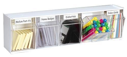 20503OP - Interlocking Tilt Bin™-5 Bin Unit by Deflecto (6 Pack)