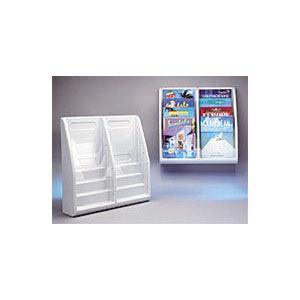 52209 - Deluxe Literature Display, 8 Magazine size Pockets (2 Pack)