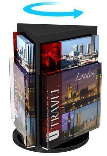 592804 - Rotating Countertop Display 3-Sided-Magazine Size by Deflecto (2 Pack)