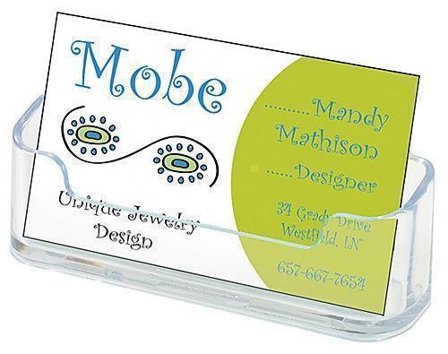 70101 - Horizontal Desk Top Business Card Holder (24 Pack)