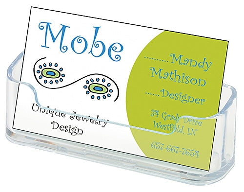 D70101 Horizontal Desk Top Business Card Holder