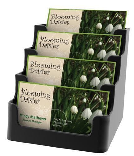70841 - 4-Pocket Desk Top Business Card Holder (12 Pack)