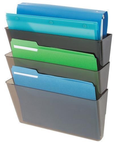 73601 - Letter Size Stackable 3-Pocket Wall Set (4 Pack)