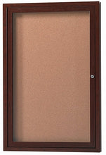 Load image into Gallery viewer, DCC2418R-WL  Wood-Look Enclosed Bulletin Boards, 1 Door
