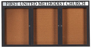 DCC3672-3RH Enclosed Bulletin Boards with Header