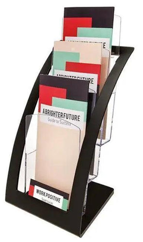 693604 - Three Compartment Literature Holder-Leaflet Size by Deflecto (2 Pack)
