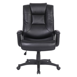 EC5162 - High Back Bonded Leather Chair with Padded Loop Arms by Office Star