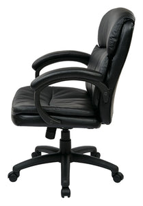 Executive Mid Back Eco Leather Chair by Office Star