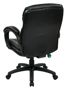 Executive Mid Back Eco Leather Chair by Office Star