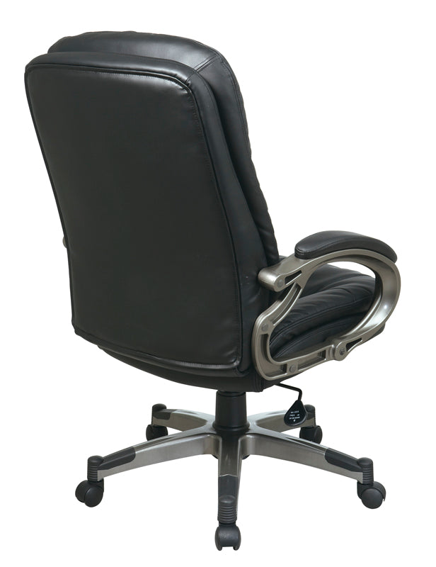 ECH83507 - Executive Bonded Leather Chair w/ Padded Arms by Office Star