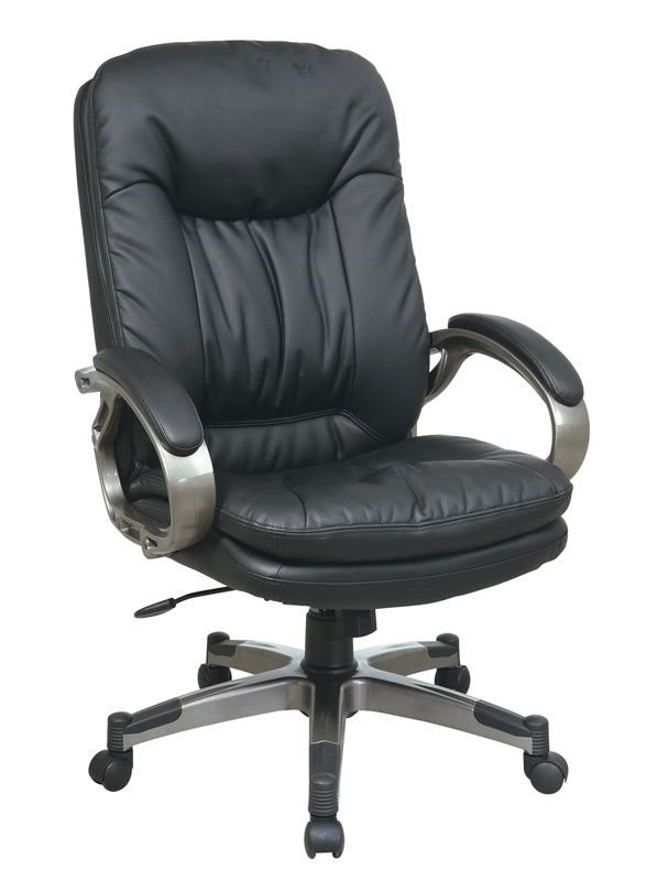 ECH83507 - Executive Bonded Leather Chair w/ Padded Arms by Office Star