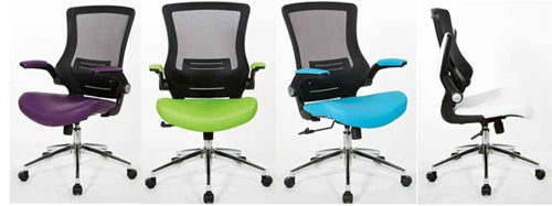 EM60926C Screen Back Office Chair Chrome Base