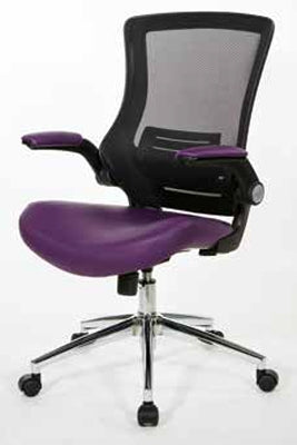 EM60926C Screen Back Office Chair Chrome Base