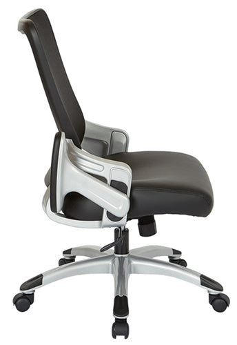 EMH69216-U6 Faux Leather Seat & Mesh Back Office Chair