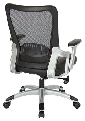 EMH69216-U6 Faux Leather Seat & Mesh Back Office Chair