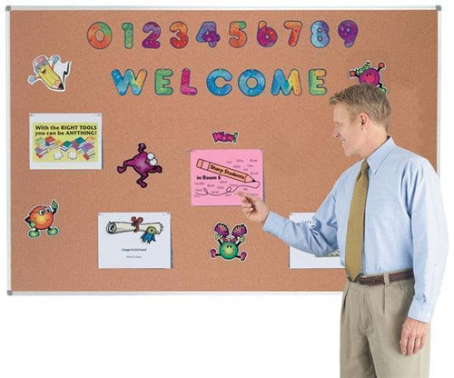 ER1824 - Radius Aluminum Frame Premier Bulletin Boards 6 Sizes by Aarco