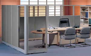 FG43060  PN Full Glass Economy Office Panels