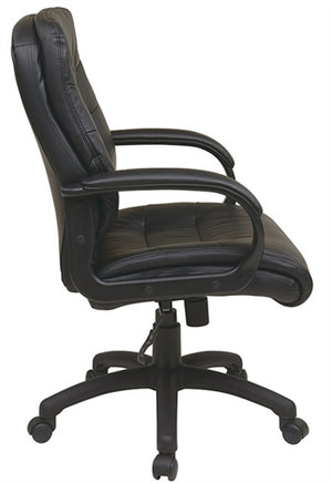 FL7481 Mid Back Faux Leather Executive Chair
