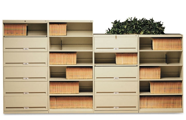 FS361L Six Tier Shelf File w/Retractable Doors