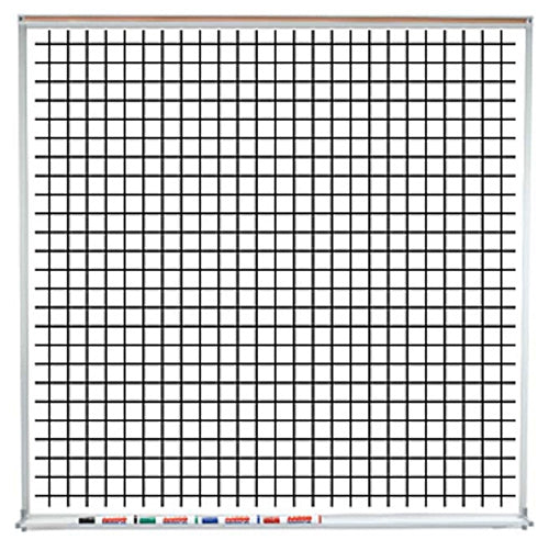 GC120 Specialty Series Graph Coordinates Porcelain Markerboard