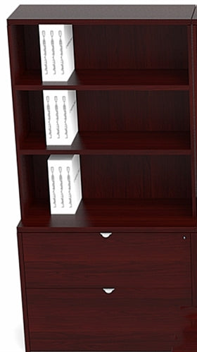 J827-828  Jade Executive Lateral Bookcase