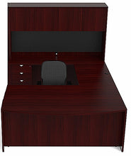 Load image into Gallery viewer, JA-172N  Jade Executive &#39;U&#39; Shape Bow-Front Desk &amp; Hutch
