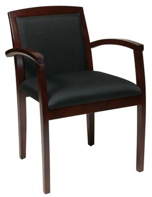 Kenwood Wood Upholstered Back Guest Chair  by Office Star (2 Pack)