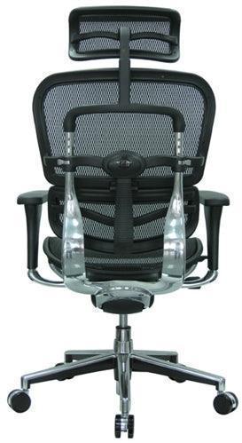 LEM4ERG - Ergohuman Leather/Mesh Office Chair w/Head-Rest by Eurotech