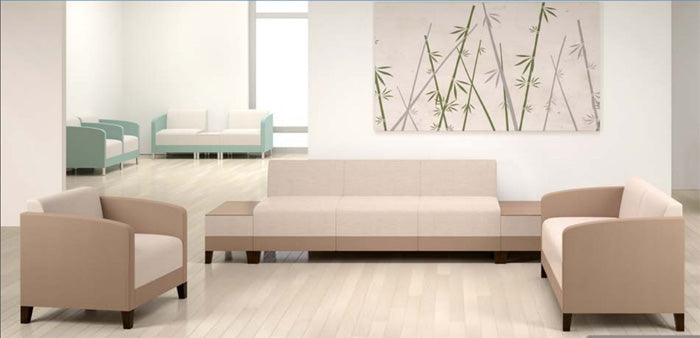 FT1101 Set- Fremont Series Fully Upholstered Reception Furniture by Lesro