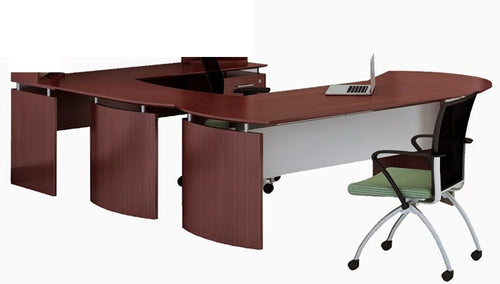 MND72UE Medina 'U' Shaped Curved Desk w/Extension