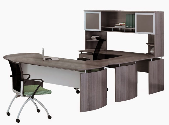 MND72UE Medina 'U' Shaped Curved Desk w/Extension