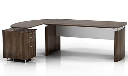 MNDRTP - Medina Curved Desk with Drawer Pedestal Return by Safco